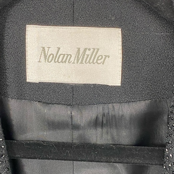 Nolan Miller Vintage oversized wool jacket open blazer detailing womens 14 - Picture 3 of 8